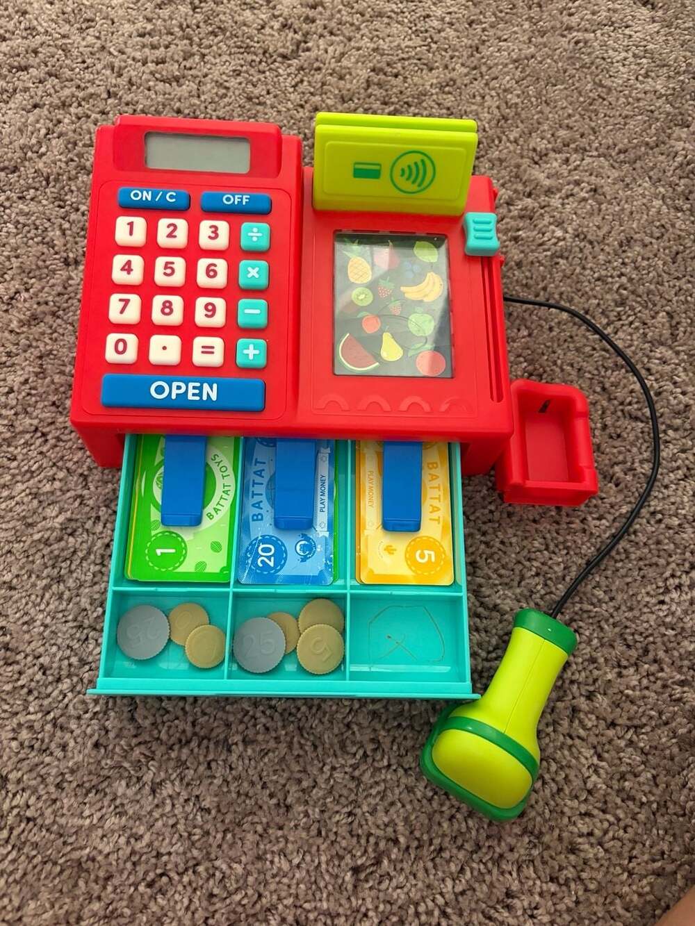 Battat Ring It Up Pretend Play Cash Register with Scanner